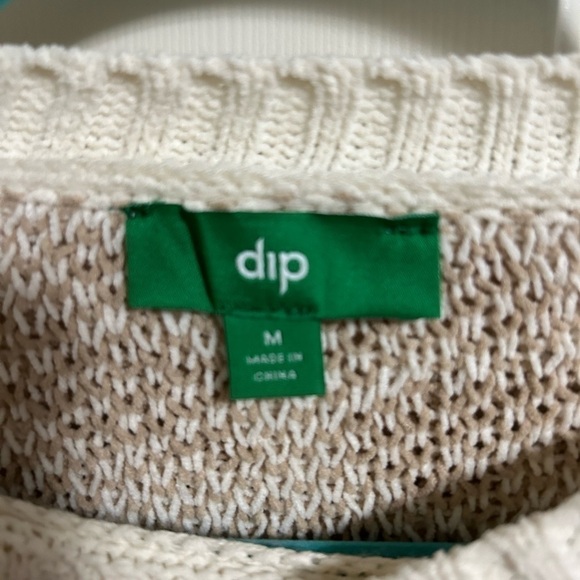 DIP Pullover Mix Print Women's Sweater Crew Neck Medium - Picture 2 of 5